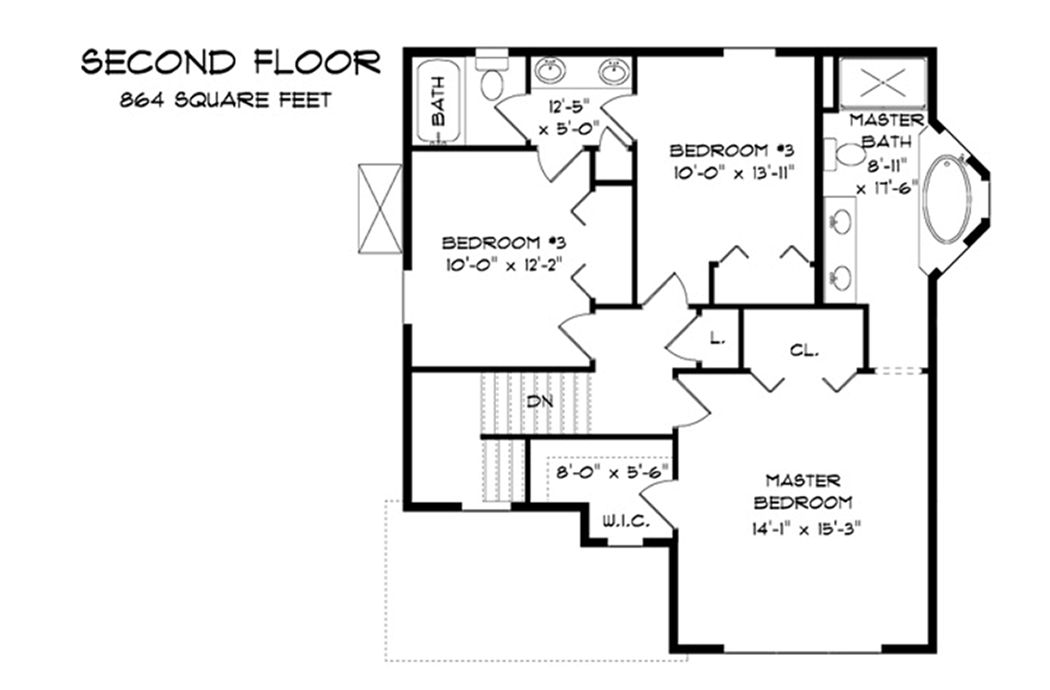 Hampton 3 Bedroom Floor Plan